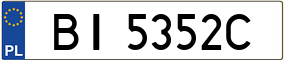 Truck License Plate